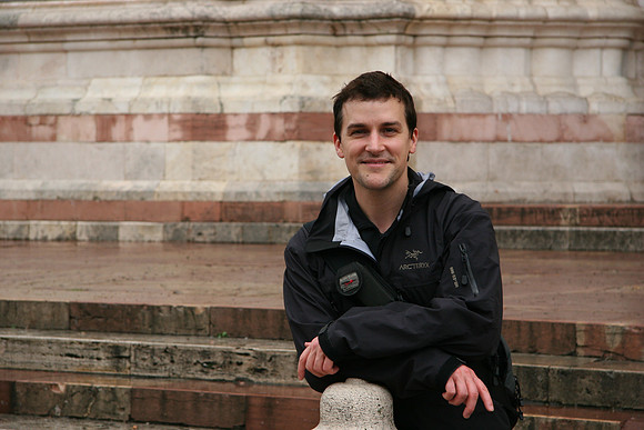 In front of the duomo