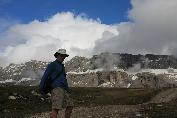 Looking east toward the Sella Group.