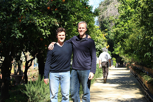 Mark and Marc at Botannical Gardens - Just before leaving