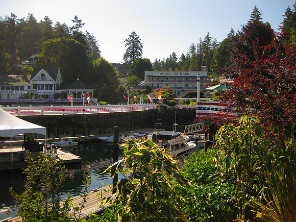 Roche Harbor's Hotel de Haro welcomes us.