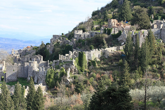 The Mystras site from another angle.
