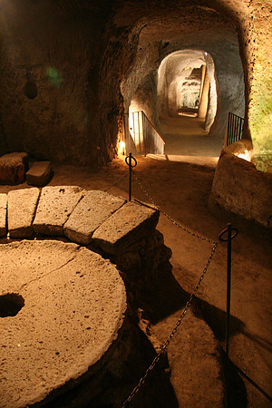 Underground tour - old olive press