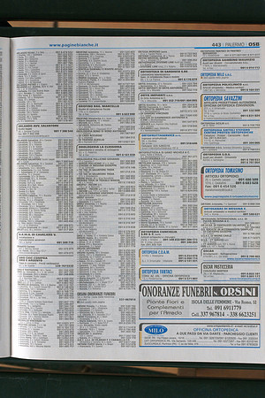 Palermo Phone Book 3 - Orobello