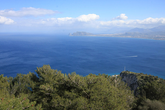 Looking southeast - Palermo is to the right
