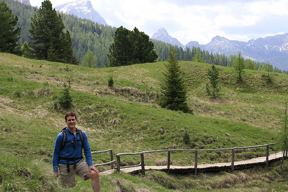 Some of the upper meadows can be soggy in the spring