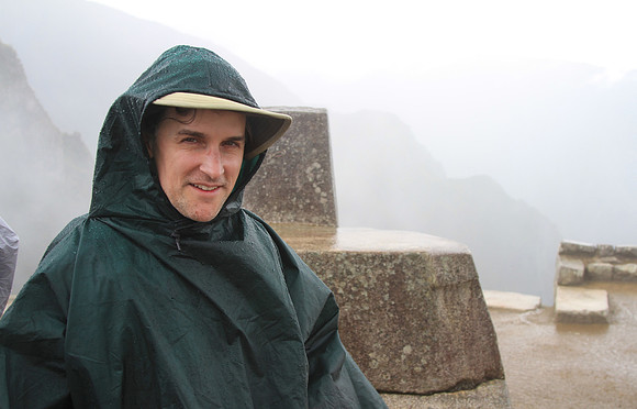 A squall blows in. Out come the ponchos.