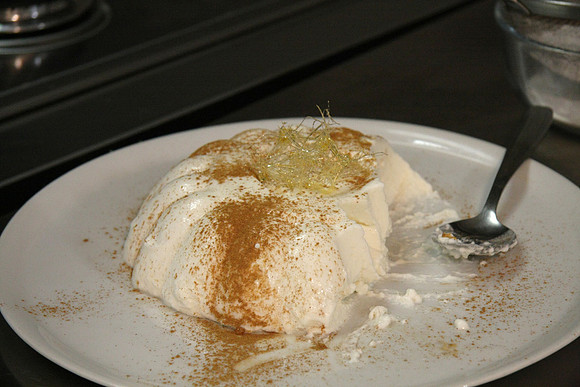 Biancomangiare, a delicate dessert made with almond milk