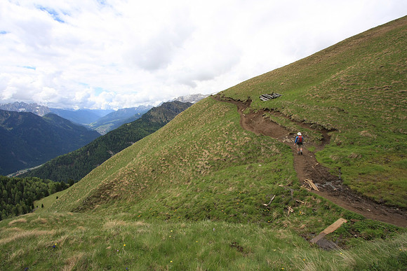 A flat trail initially.