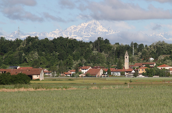 Monte Viso or Monviso in the distance.