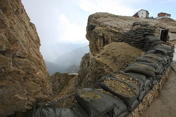 Many of the paths and tunnels are preserved from World War I.