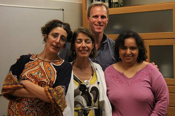 Emilia, Cristina, Mark and Mercedes at the Cordon Bleu School