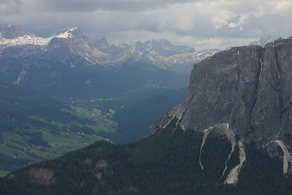 Looking south toward Pedraces.