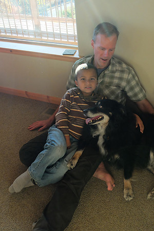 Mark, Logan and Lucy.