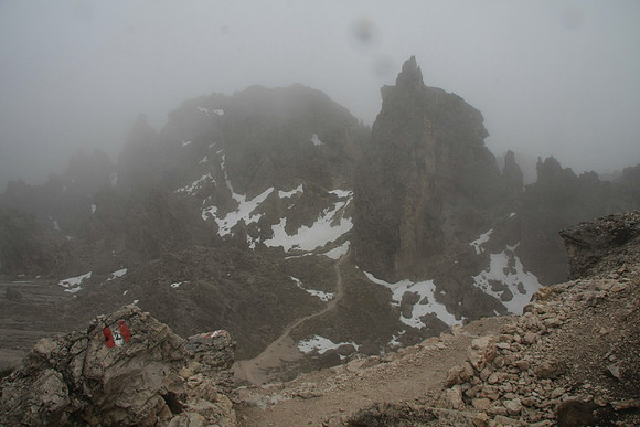 Trail #2 in this part coincides with the Alta Via 2.