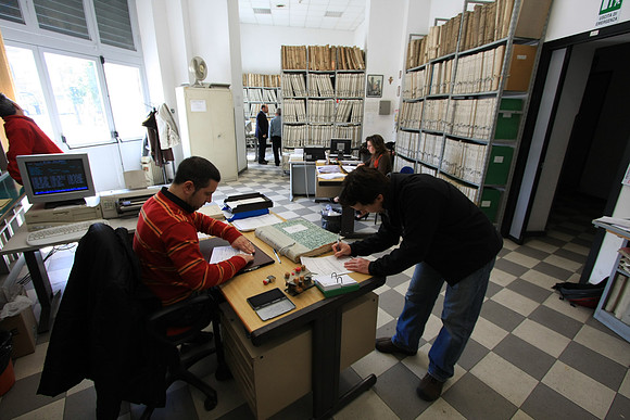 Filling out a sheet for each request - we pulled a dozen or so records