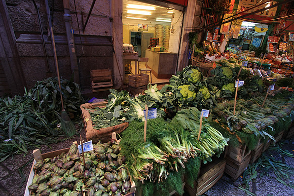 Vegetables in Vucciria Market
