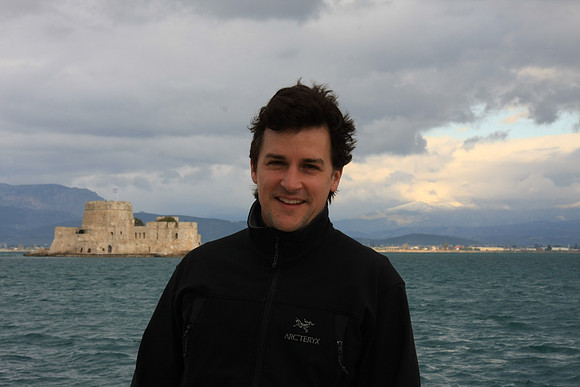By the port