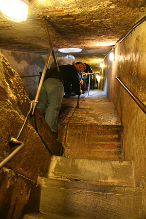 The last ascent - up curved stairs following the cupola shape