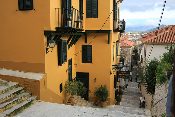 Stairs down from our hotel