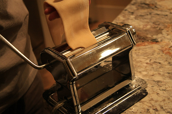 Rolling Out Pasta sheets