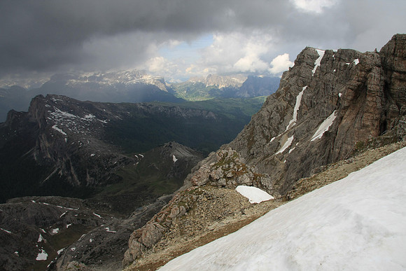 Still a fair amount of snow up here.