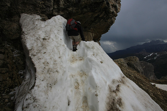 But then there is snow. Excuse me, but this is the easy path?