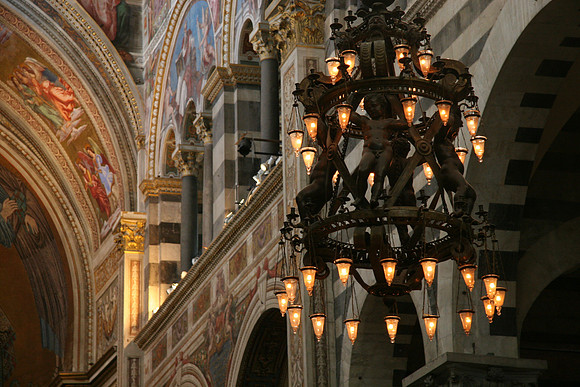Galileo's Lamp - Where he got the idea for the motion of a pendulum - Inside the Cathedral