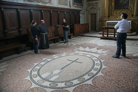 Inside Oratoria San Bernadino - A Recently Restored Floor Usually Closed to the Public is Opened Up