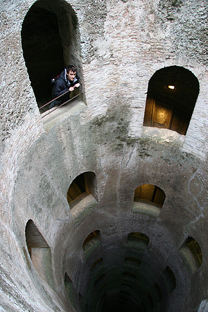 Descending the 248 steps