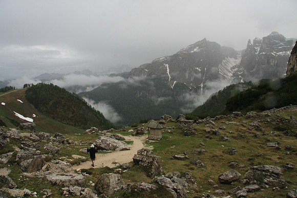 Just above the ski slope where we started.