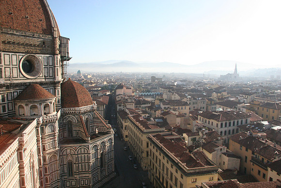 Further up the campanile