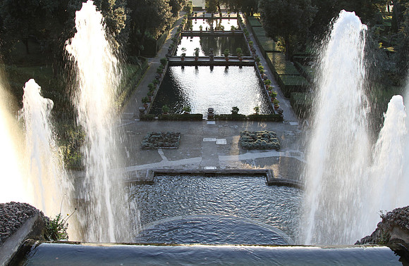 Looking out over the Fountain of Neptune.