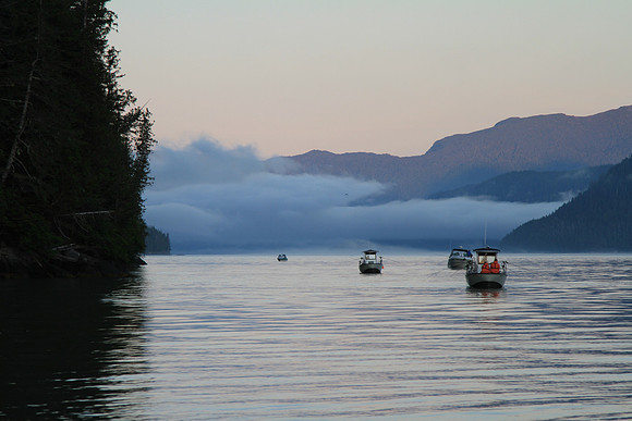 An early, early start today at the head.
