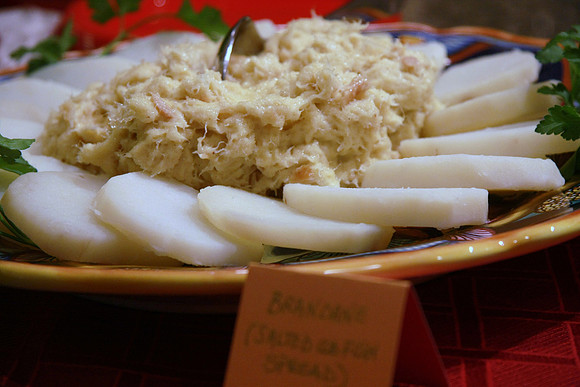 Brandade (a puree of salted cod, olive oil and milk)