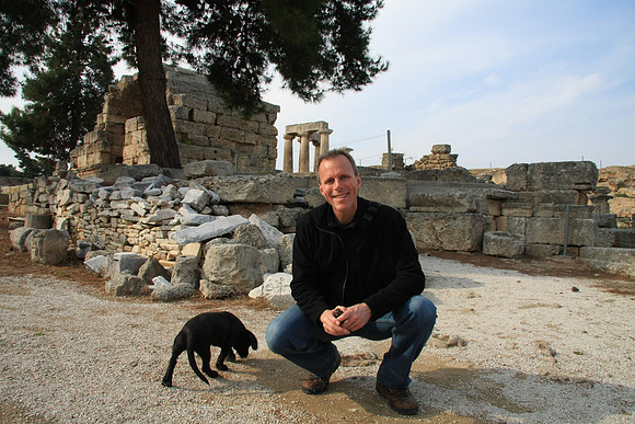 Mark and puppy