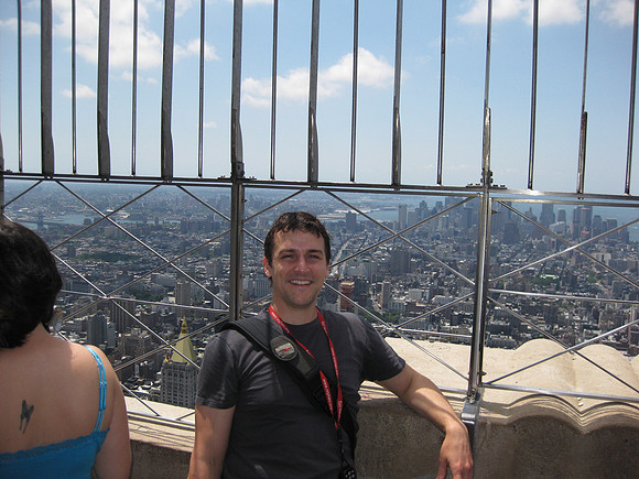 Marc at the 86th floor of the Empire State Building