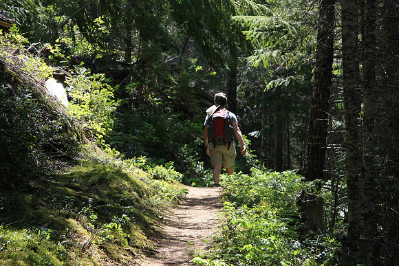 The trail was mostly level