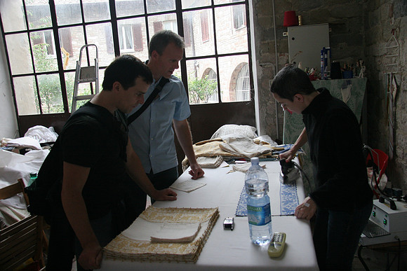 Getting an Ironing Lesson for a Linen We Purchased