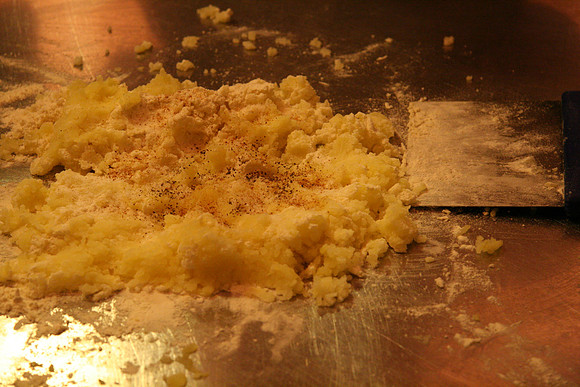 Quick gnocchi for someone had a allergy to something in the soups - we all enjoyed them though