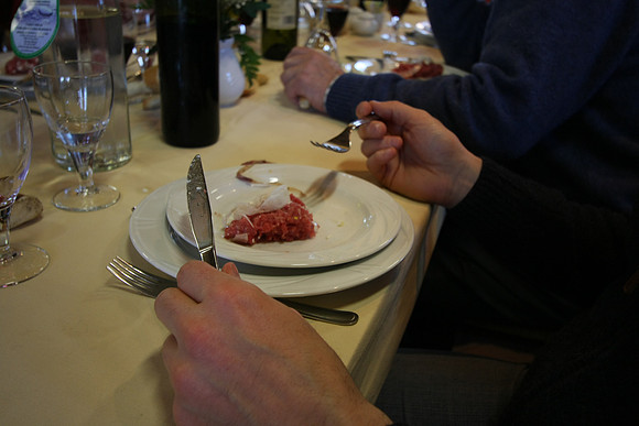 Carne cruda at La Dimora