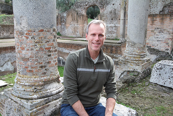 Mark in the baths. These were raised stone floors under which hot air circulated from furnaces keeping the rooms at temperature.