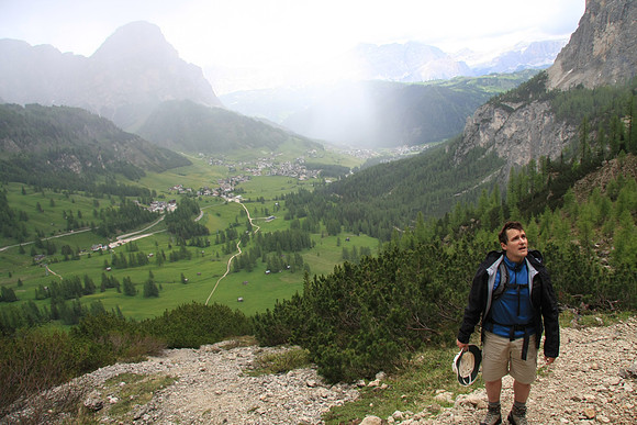Heading toward Passo Gardena