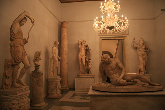 The Dying Gaul Room (The Dying Gaul is the Statue that is in the center)