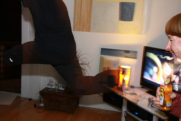 Marc does a split that brought the landlord a-knocking.
