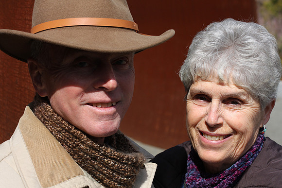 Davis and Marianne at the Olympic Sculpture Park (downtown Seattle)