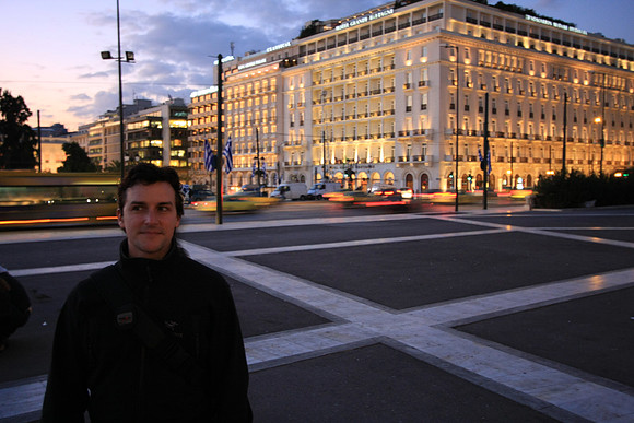 Syntagma Sq near the Parliament and our hotel - the main square of the city - if you could say that