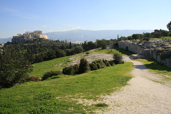 The bema or platform where an orator addressed the crowd