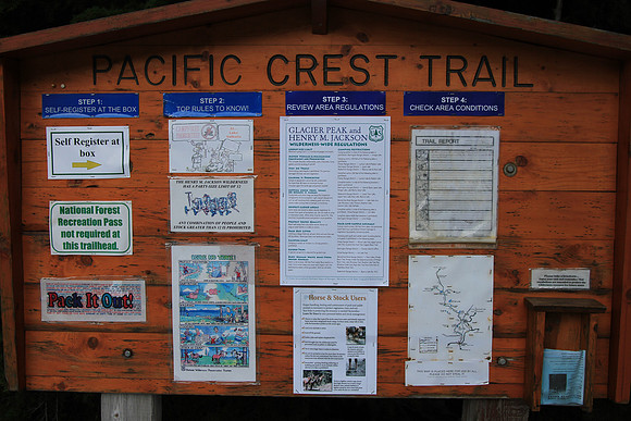 This trail is part of the Pacific Crest Trail.