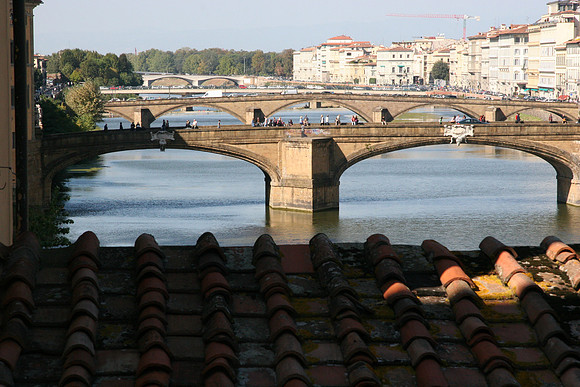 Looking east