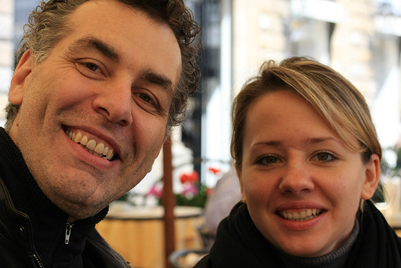 Visitors to Florence - Dave and Katia